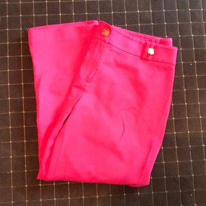 LOFT Pink Crop Dress Pants